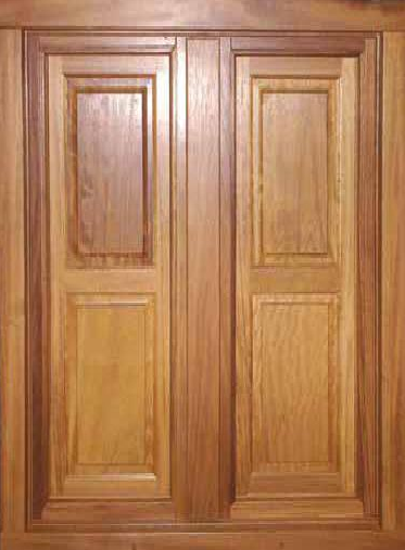 Ventana Europea de Iroko con contraventana 2 tableros iguales 230 Euros
