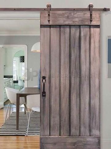 Puerta corredera tipo Granero Gris tablas