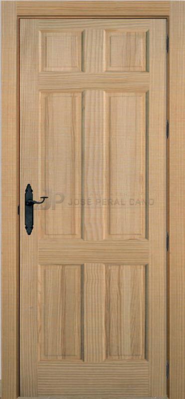 puerta interior de madera maciza mod.p1