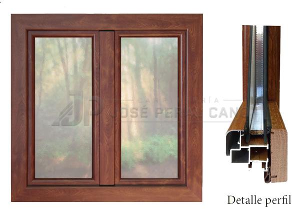 ventana mixta aluminio/madera