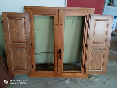 Ventana europea de madera de pino para obra en Segovia | Trabajo realizado