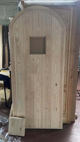 Puerta Rústica de Clavos con Medio Punto en Guadarrama | Trabajo Realizado